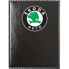 Buççin Online Mağaza Skoda Logolu Siyah Ruhsat Kabı
