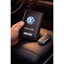 Buççin Online Mağaza Kişiye Özel Volkswagen Logolu Termo Deri Ruhsat Kabı
