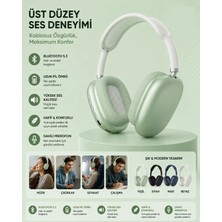 Tastech P9 Plus Kulaküstü Kablosuz Kulaklık Şarjlı Wireless Headphone Bluetooth Lu Hafıza Kartı ve 3.5mm Jack Girişli Type C Şarj Girişli Mikrofonlu Kulaklık Mp3 Müzik Çalar