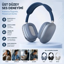 Tastech P9 Plus Kulaküstü Kablosuz Kulaklık Şarjlı Wireless Headphone Bluetooth Lu Hafıza Kartı ve 3.5mm Jack Girişli Type C Şarj Girişli Mikrofonlu Kulaklık Mp3 Müzik Çalar