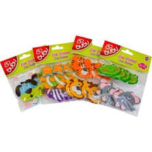 Kitabevimden Bu-Bu 3D Keçe Sticker Oynar Göz.hayv.kaf.12 Li BUBU-STS020