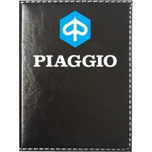 Buççin Online Mağaza Pıaggıo Logolu Siyah Ruhsat Kabı