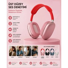 Tastech P9 Plus Kulaküstü Kablosuz Kulaklık Şarjlı Wireless Headphone Bluetooth Lu Hafıza Kartı ve 3.5mm Jack Girişli Type C Şarj Girişli Mikrofonlu Kulaklık Mp3 Müzik Çalar