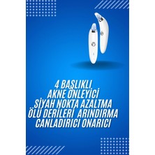 Eco Lounge 4 Başlıklı Pilli Vakumlu Siyah Nokta Temizleyici Akne ve Sivilce Önleyici