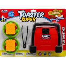 Bircan Oyuncak Oyuncak Ekmek Kızartma Makinesi Seti – Toaster Oyun Seti | 6 Parça Mutfak Oyuncağı