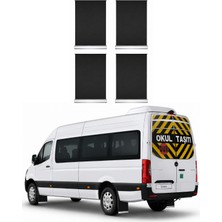 Otokap Universal Mercedes Sprinter Ön Arka Siyah Krom Detaylı 4 Lü Set Paçalık Takımı Çamurluk Tozluk Aksesuar