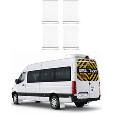 Otokap Universal Mercedes Sprinter Ön Arka Beyaz Krom Detaylı 4 Lü Set Paçalık Takımı Çamurluk Tozluk Aksesuar