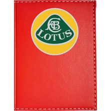 Buççin Online Mağaza Lotus Logolu Kırmızı Ruhsat Kabı