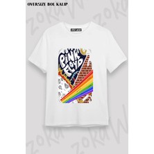 Unisex Bol Kalıp Pink Floyd V20 Baskılı Tişört