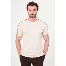 MCR Desenli Slim Fit Bisiklet Yaka Kısa Kollu Erkek T-Shirt