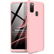Samsung Galaxy M30S Için Kılıf Double Dip 360 Protective Rose Gold [galaxy M30S ile Uyumlu Kılı