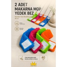 2 Adet Makarna Mop Yedek Bez Standart Tüm Modellere Uygun 40 cm