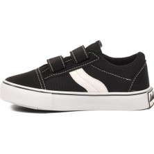 Ayk's Siyah Keten Unisex Çocuk Spor Ayakkabı 26202 P