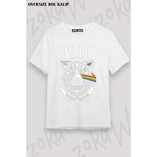Unisex Oversize Kalıp Pink Floyd Özel Tasarım Baskılı Tshirt