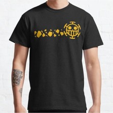 Bol Kalıp One Piece Trafalgar Law Design Tasarım Baskılı T-Shirt