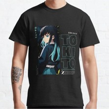 Bol Kalıp Unisex Muichiro Tokito Demon Slayer Tasarım Baskılı Tshirt