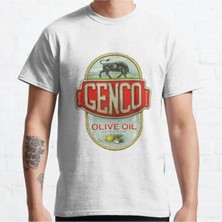 Bol Kalıp Unisex The Godfather Genco Olive Oil Co. Tasarım Baskılı Tshirt