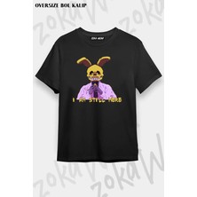 Unisex Oversize Kalıp Fnaf I Am Still Here Tasarım Baskılı Tshirt