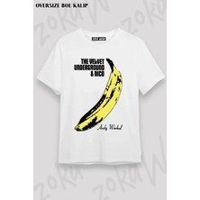 Unisex Oversize Kalıp The Velvet Underground X2 Tasarım Baskılı Tshirt