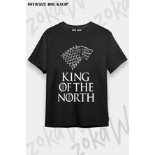 Unisex Oversize Kalıp King Game Of Thrones Tasarım Baskılı Tshirt