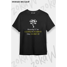 Unisex Oversize Kalıp Undertale Flowey Sans Game Oyun Tasarım Baskılı Tshirt
