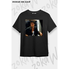 Unisex Oversize Kalıp Al Pacino Tasarım Baskılı Tshirt