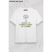 Unisex Oversize Kalıp Undertale Flowey Sans Game Oyun Tasarım Baskılı Tshirt