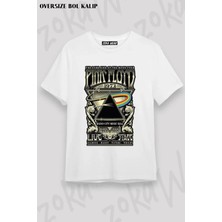 Unisex Oversize Kalıp Carnegie Hall Pink Floyd Tasarım Baskılı Tshirt