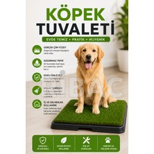 RİBAC Köpek Tuvalet Eğitim Parkı Büyük Boy 64X51 cm Drenajlı Çim Köpek Tuvaleti Pet Park