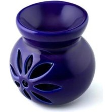 Singularis Lotus Desenli Seramik Dekoratif Buhurdanlık & Aroma Terapi