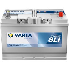 Varta G7 12V 95 Ah 830A Dynamic Slı Akü (Üretim Yılı: 2026)
