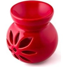 Singularis Lotus Desenli Seramik Dekoratif Buhurdanlık & Aroma Terapi