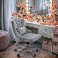 SR Dekoratif Çalışma Sandalyesi – Makyaj Masası, Butik ve Kamera Önü Kullanım