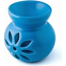 Singularis Lotus Desenli Seramik Dekoratif Buhurdanlık & Aroma Terapi