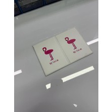 Buççin Online Mağaza Flamingo Beyaz Ruhsat Kılıfı