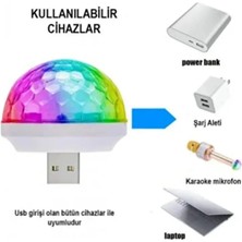 Buççin Online Mağaza Sese Duyarlı Araç Içi Disko Topu Rgb Parti Lambası USB Lamba Araba Aydınlatması