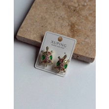 Luckyb Store Çok Renkli Taşlı Kaplumbağa Küpe