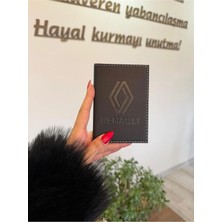 Buççin Online Mağaza Renault Deri Dikişli Araç Ruhsat Kılıfı Kabı Oto Ruhsatlık Araba Ruhsat Koruyucu