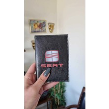Buççin Online Mağaza Seat Deri Dikişli Ruhsat Kılıfı Kabı Oto Araç Ruhsatlık Ruhsat Koruyucu
