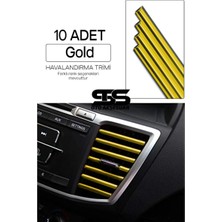 Buççin Online Mağaza Araç Içi Klima Havalandırma Izgarası Gold Trim Seti Film Şerit Havalandırma Izgarası Gold Trim Şerit