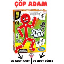 Oyun Kafası Stıck Man - Çöp Adam Kutu Oyunu 70 Adet Görev 35 Adet Kart
