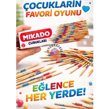 Oyun Kafası Ahşap Çubuk Toplama Oyunu 10 Adet | Dikkat ve Zeka Geliştirici Aile Oyunu