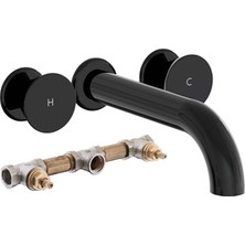 VitrA Liquid Ankastre Sıva Üstü Lavabo Bataryası + Ankastre Sıva Altı (A4268939 + A40835 ) Set