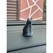 Buççin Online Mağaza Yeni Trend Sallanan Kedi Torpido Aksesuarı (Gri)