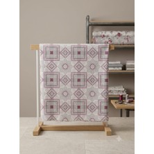 Erca Home Tekstil Ürünleri 240 cm En Metrelik Kumaş – Kaliteli, Şık ve Çok Amaçlı Kullanım (Perde, Ev Tekstili,nevresim Dekorasyon)Geometrik Pembe