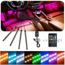 Buççin Online Mağaza Araç Içi Ayak Altı Müziğe Duyarlı 12 Led'li LED