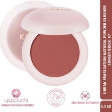 Klavuu Urban Pearlsation Natural Powder Blusher #7 Sunset Brick - Inci Tozu Içeren Allık