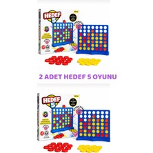 Oyun Kafası 2 Adet Hedef 5 Strateji ve Zeka Oyunu 58 Pullu Eğitici Aile Masa Oyunu 2 Kişilik