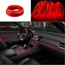 Buççin Online Mağaza Araç Içi Neon Aydınlatma LED Göğüs Torpido Ledi Neon Ip LED Kırmızı 2 Metre