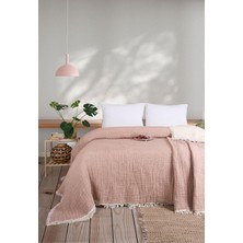 Cosibello Home Soft Pike 8 Katlı Dolgulu Çift Kişilik Müslin Yatak Örtüsü (230X240)